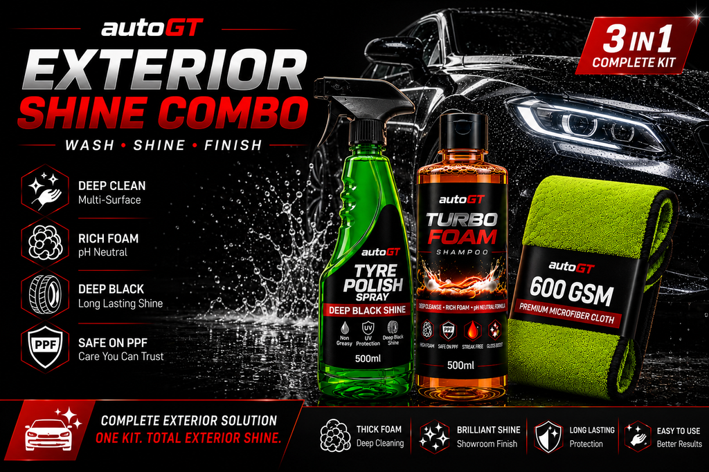autoGT Exterior Shine Combo – Wash, Shine & Finish at Home
