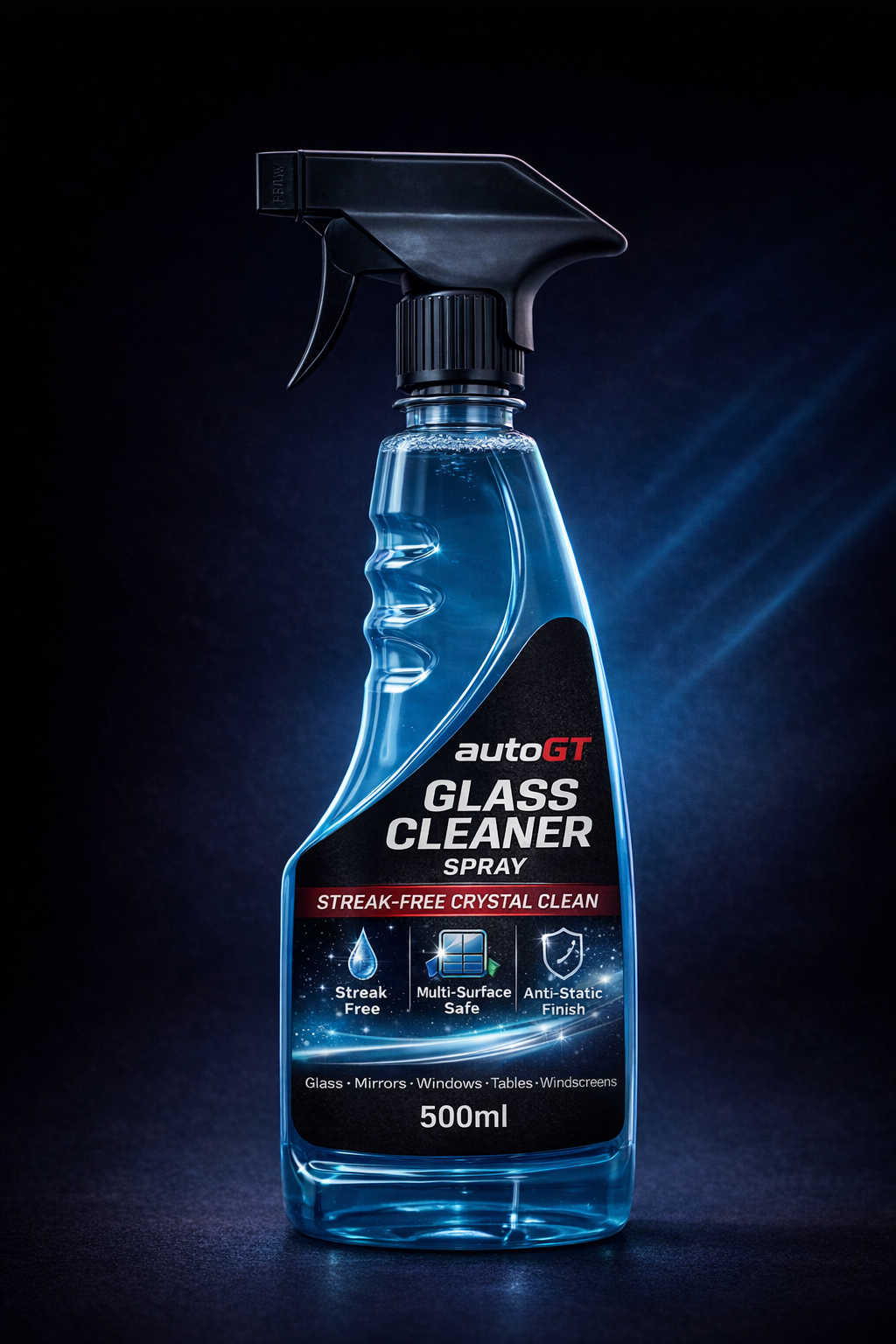 autoGT Glass Cleaner – Streak-Free Crystal Clear Shine