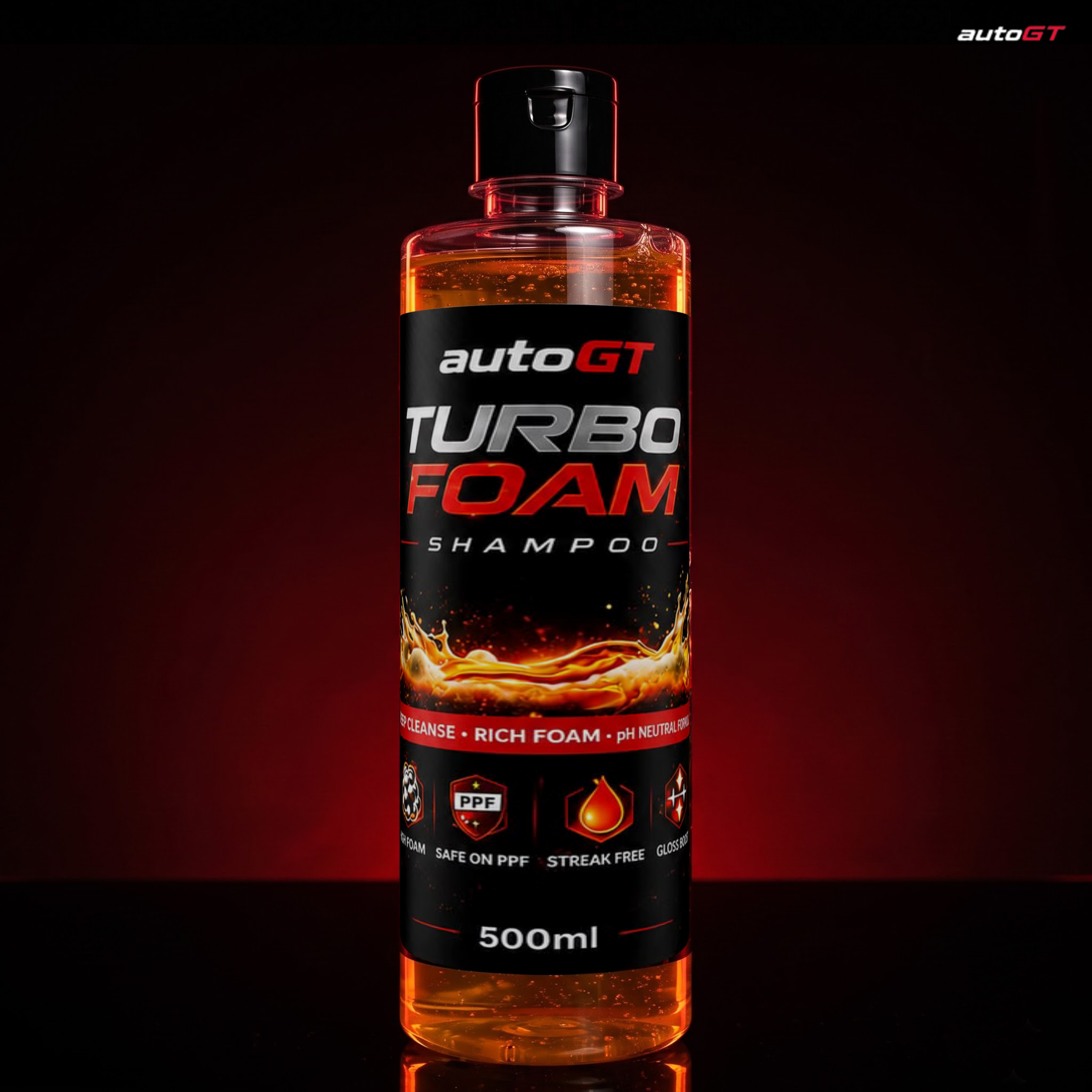 autoGT Turbo Foam Car Shampoo – High Foam Deep Cleaning Wash