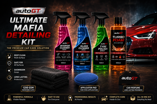 autoGT  Ultimate Mafia Detailing Kit – Complete Car Care Combo (7 in 1)