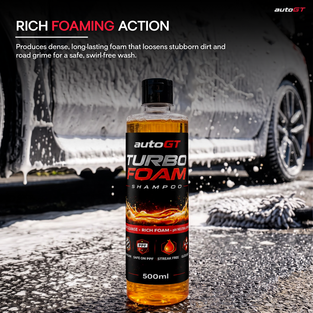 autoGT Turbo Foam Car Shampoo – High Foam Deep Cleaning Wash