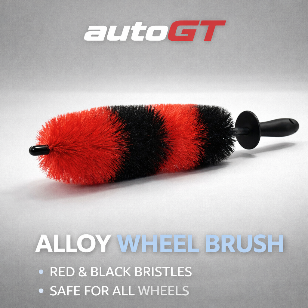 autoGT Alloy Wheel Brush – Soft Bristle Wheel & Rim Cleaning Brush