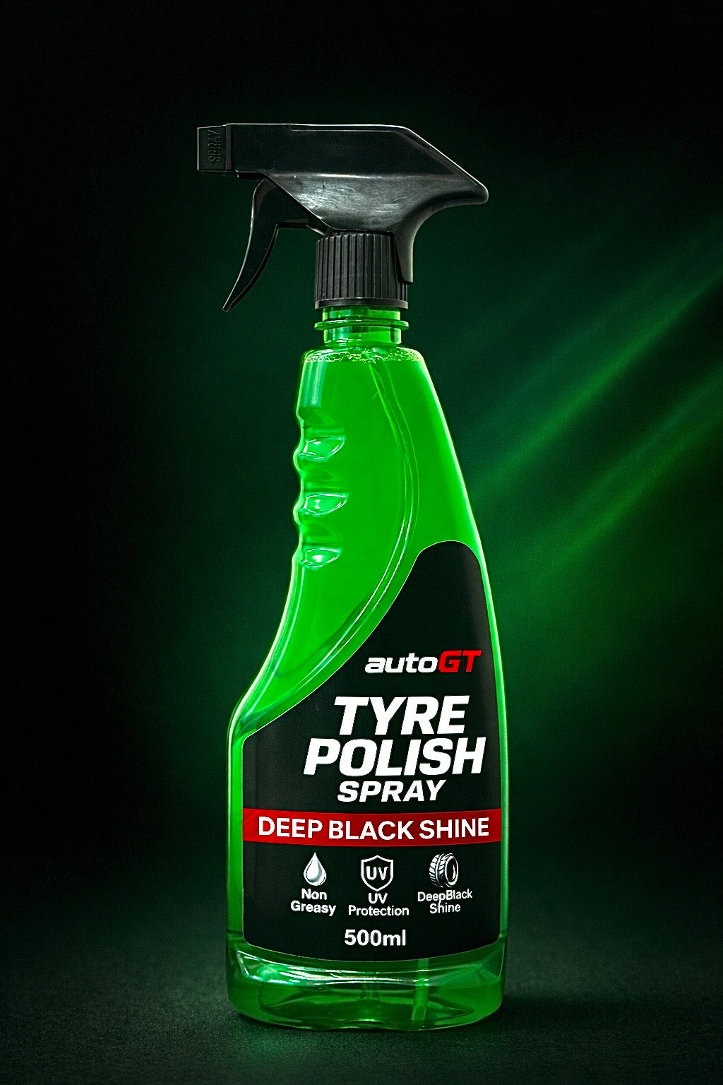autoGT Tyre Polish – Deep Black Shine & Long Lasting Protection
