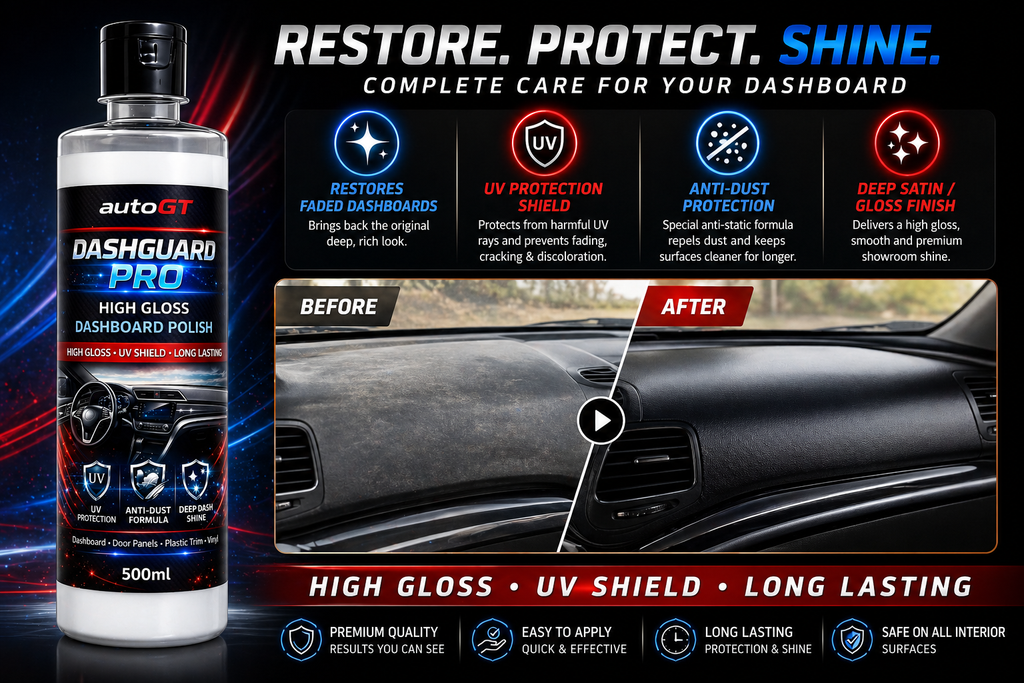 autoGT DashGuard Pro Dashboard Polish – Restore, Shine & Protect
