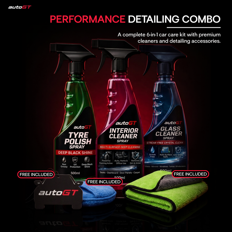 autoGT Performance Detailing Combo (6-in-1 Kit) + with Free Accessories
