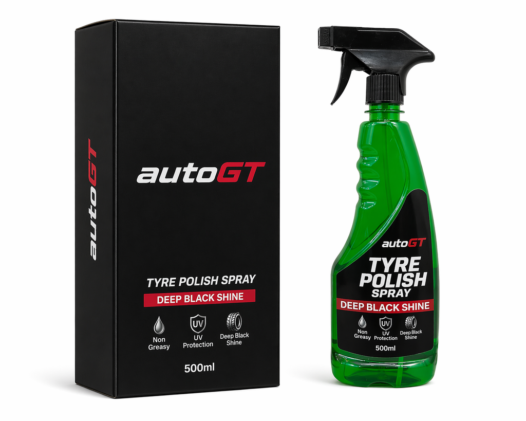 autoGT Tyre Polish – Deep Black Shine & Long Lasting Protection